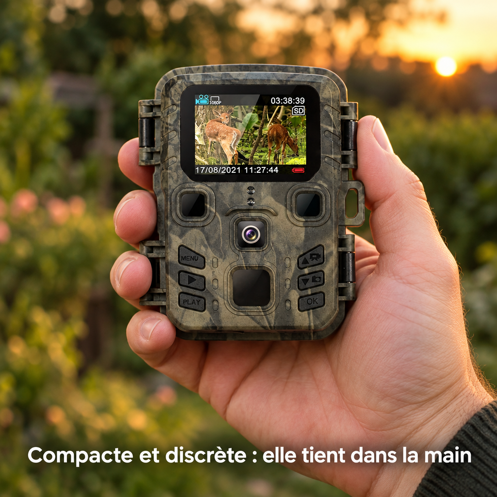 Caméra compacte et discrète qui tient dans la main